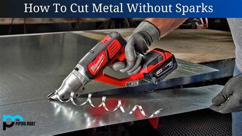 how to cut open a metal box without sparks|cutting metal into stock without tools.